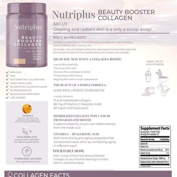 Farmasi Nutriplus Beauty Booster Collagen *bogo free! Ends October 28 2022* - Picture 1 of 1